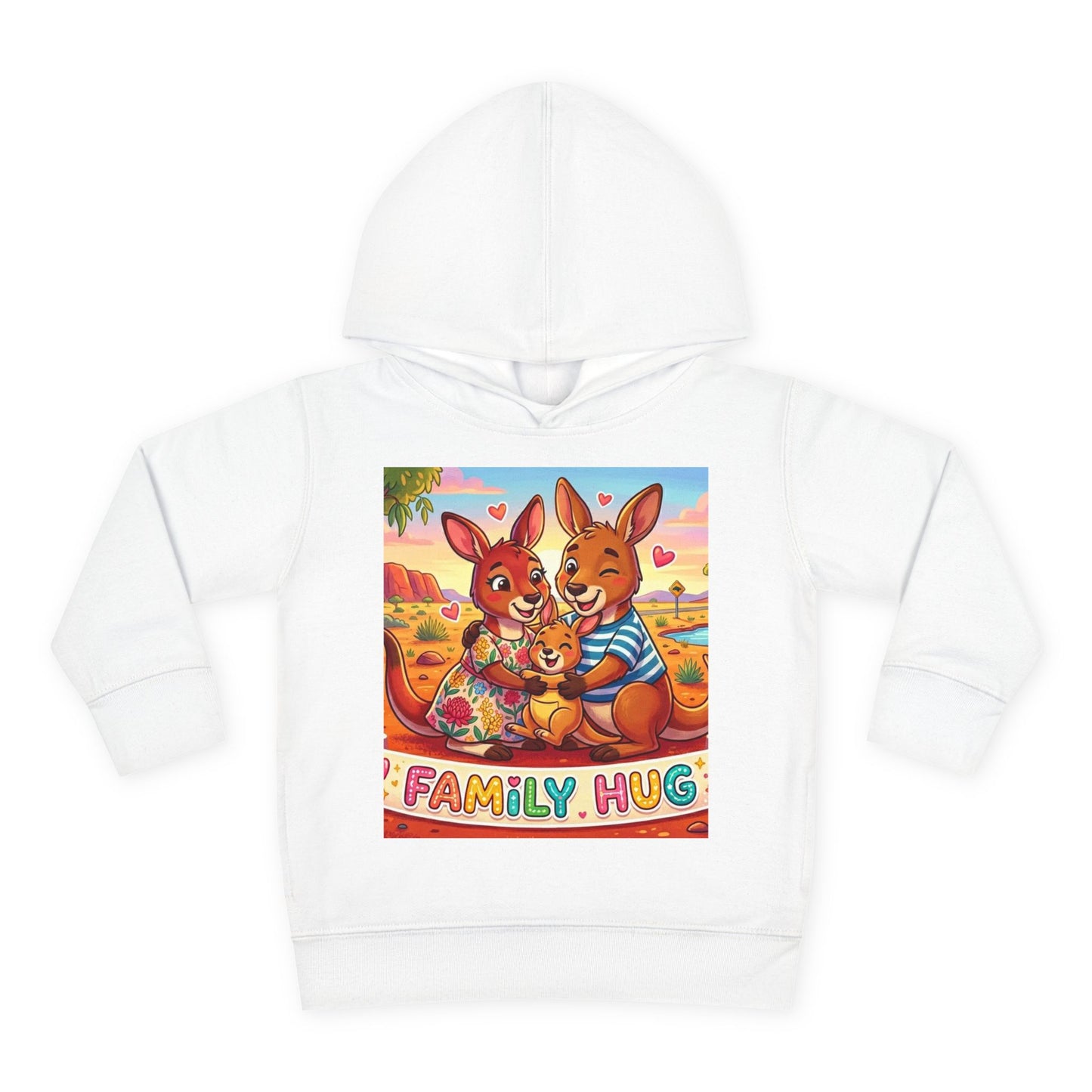 Family Hug Kangaroo Toddler Pullover Fleece Hoodie