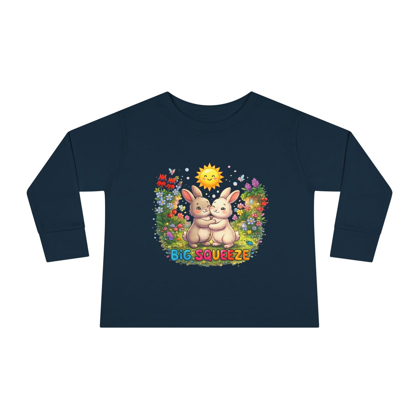 Big Squeeze Bunny Toddler Long Sleeve Tee