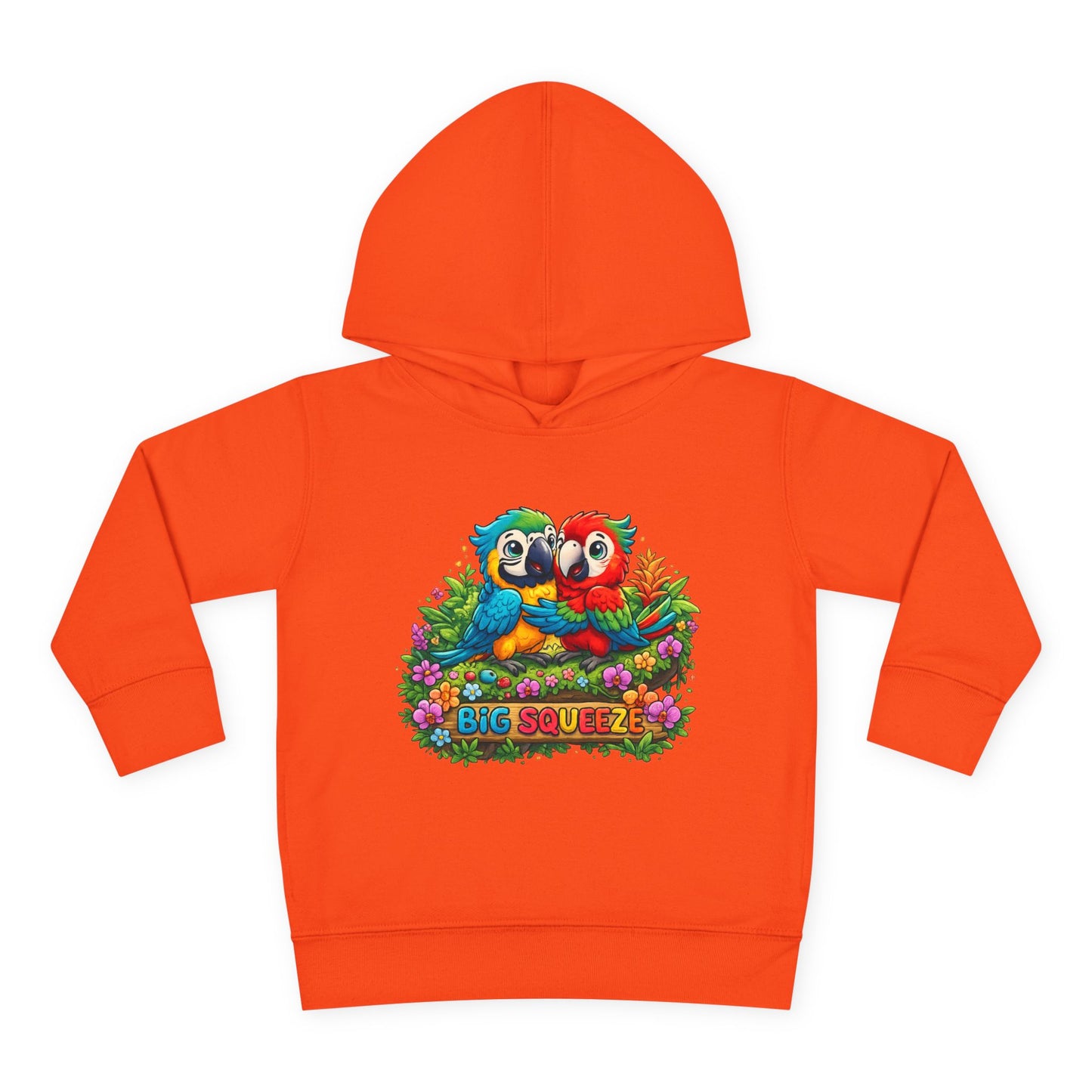 Big Squeeze Macaw Toddler Pullover Fleece Hoodie