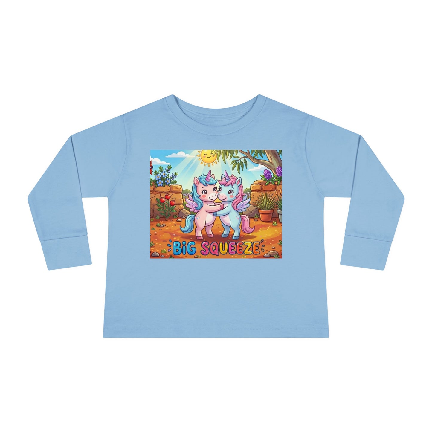 Big Squeeze Unicorn Toddler Long Sleeve Tee