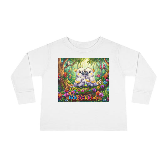 Big Squeeze Cockatoo Toddler Long Sleeve Tee
