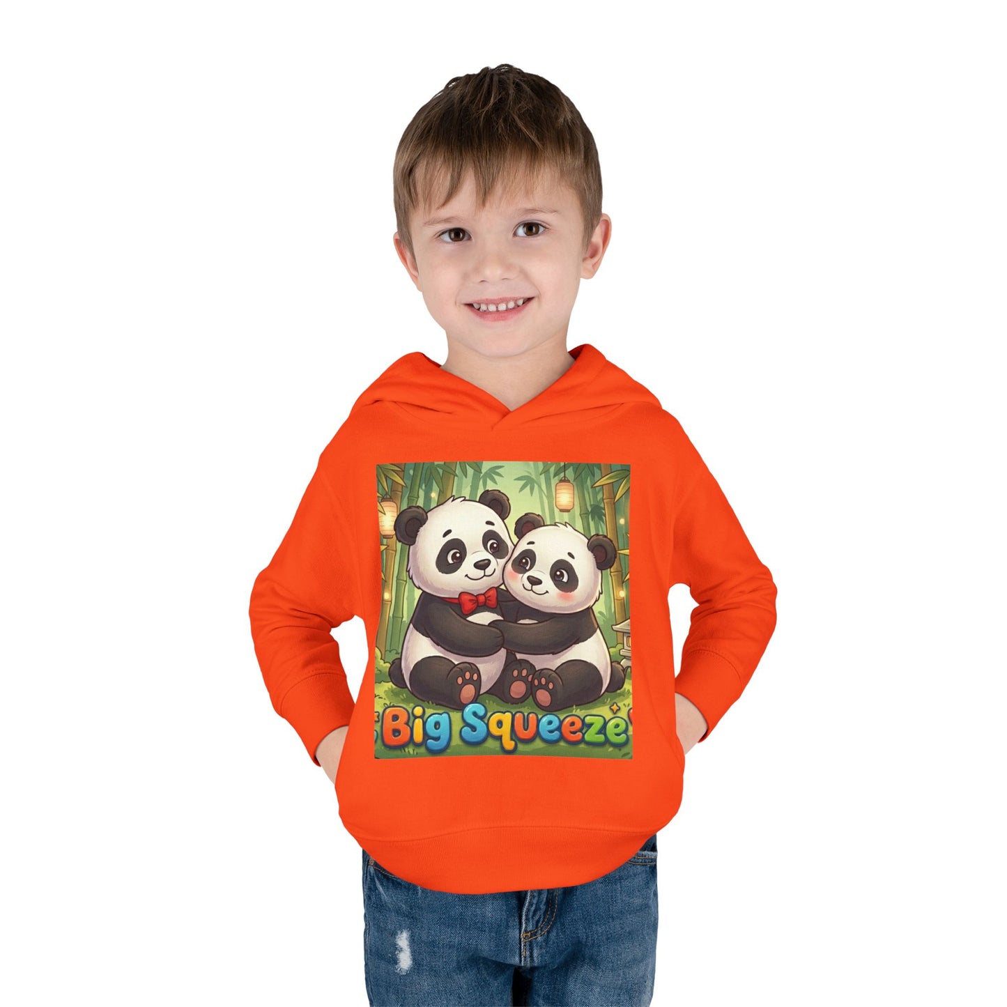 Big Squeeze Panda Toddler Pullover Fleece Hoodie