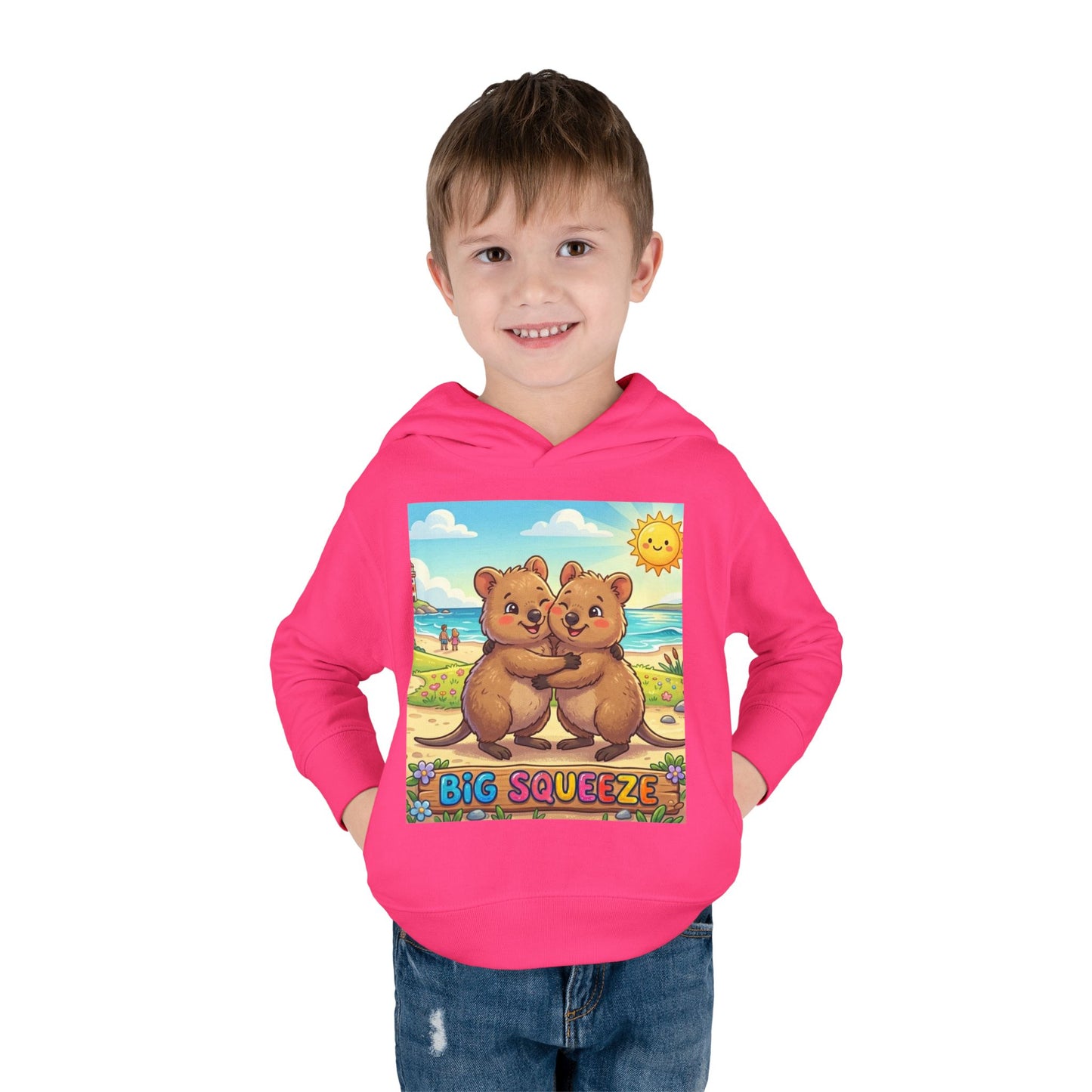 Big Squeeze Quokka Toddler Pullover Fleece Hoodie
