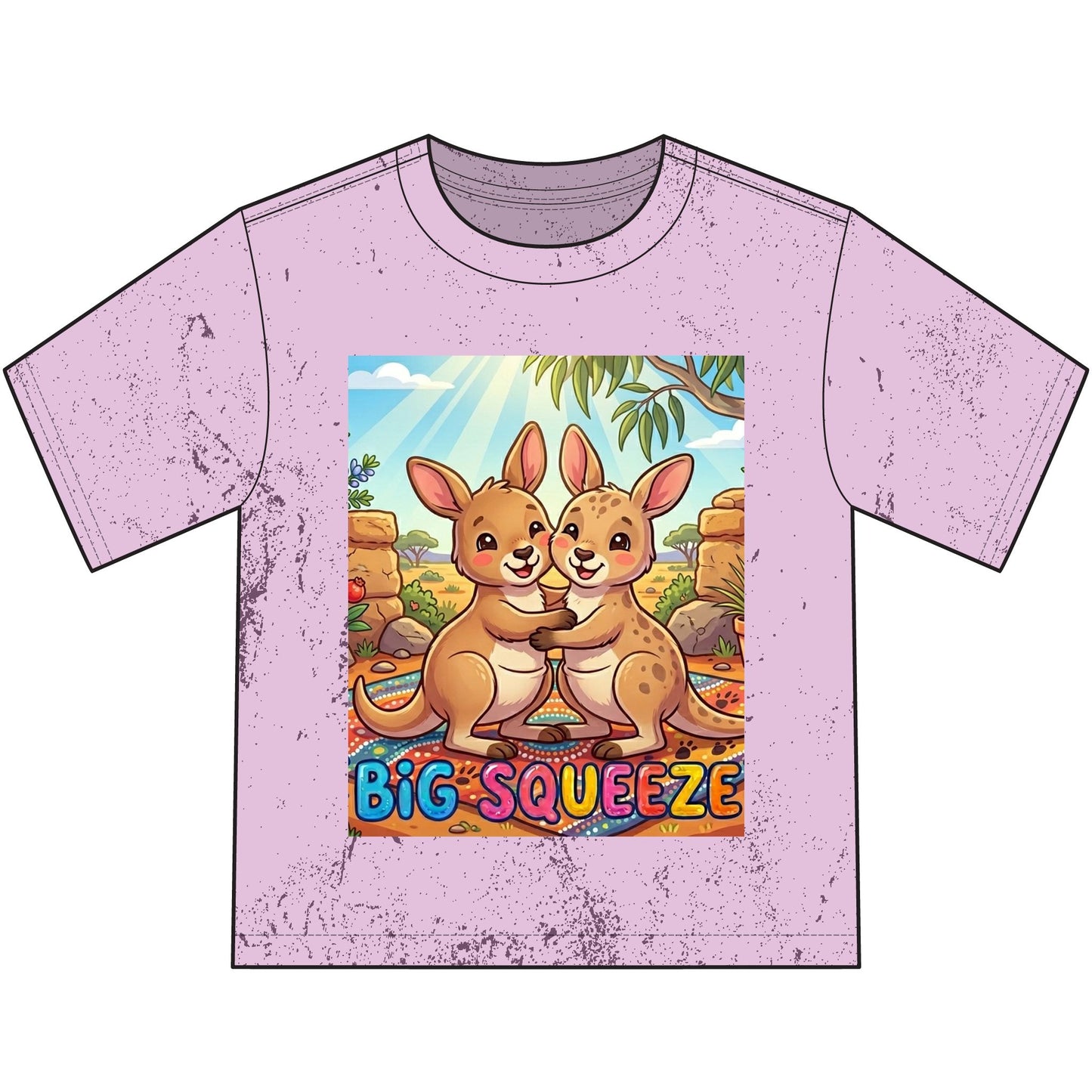 Big Squeeze Kangaroo Heavyweight Color Blast Youth T-Shirt