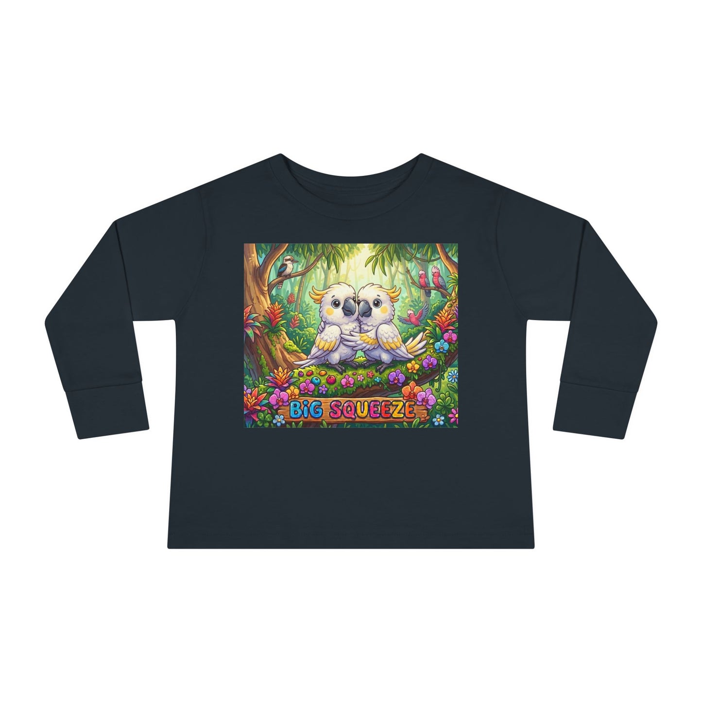Big Squeeze Cockatoo Toddler Long Sleeve Tee