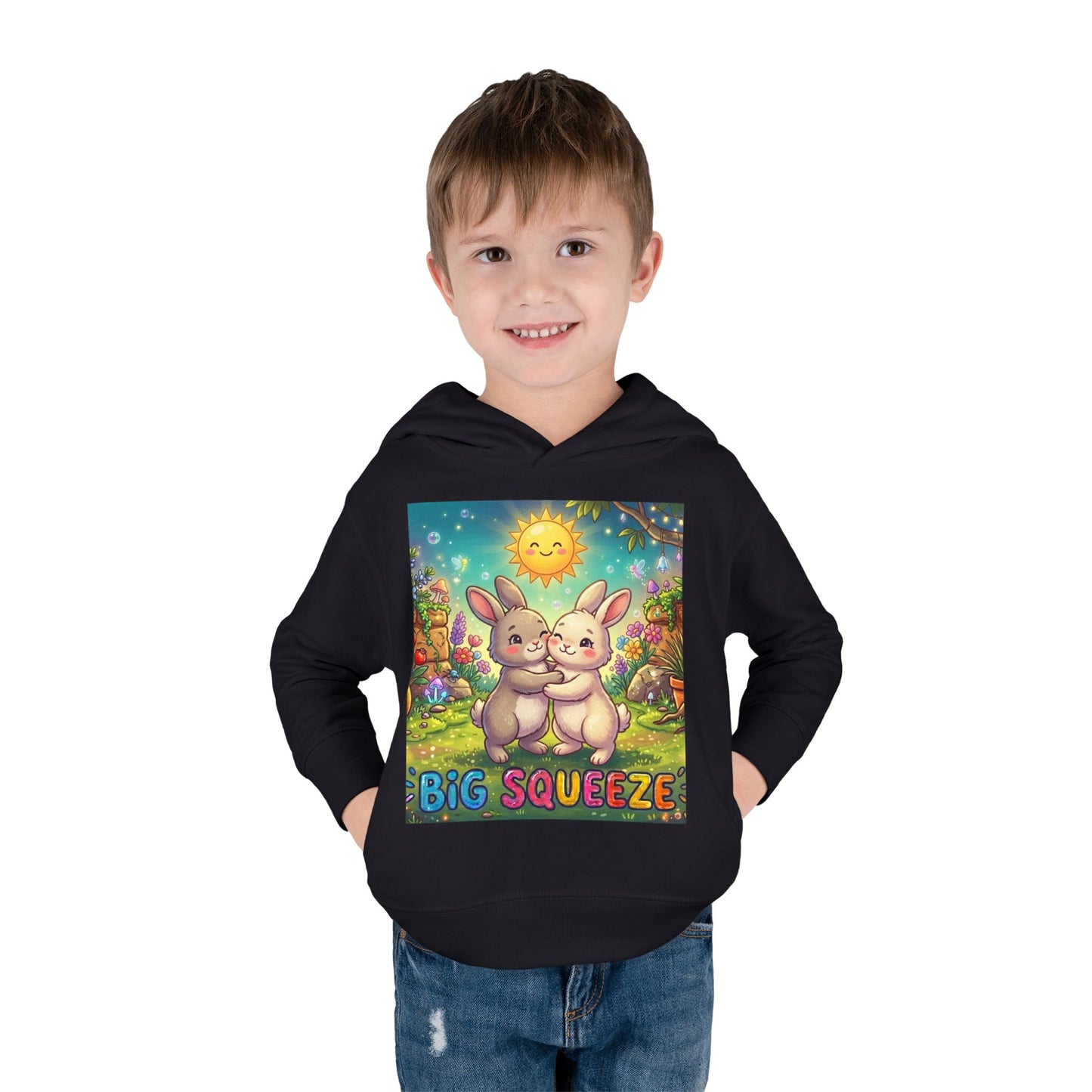 Big Squeeze Bunny Toddler Pullover Fleece Hoodie