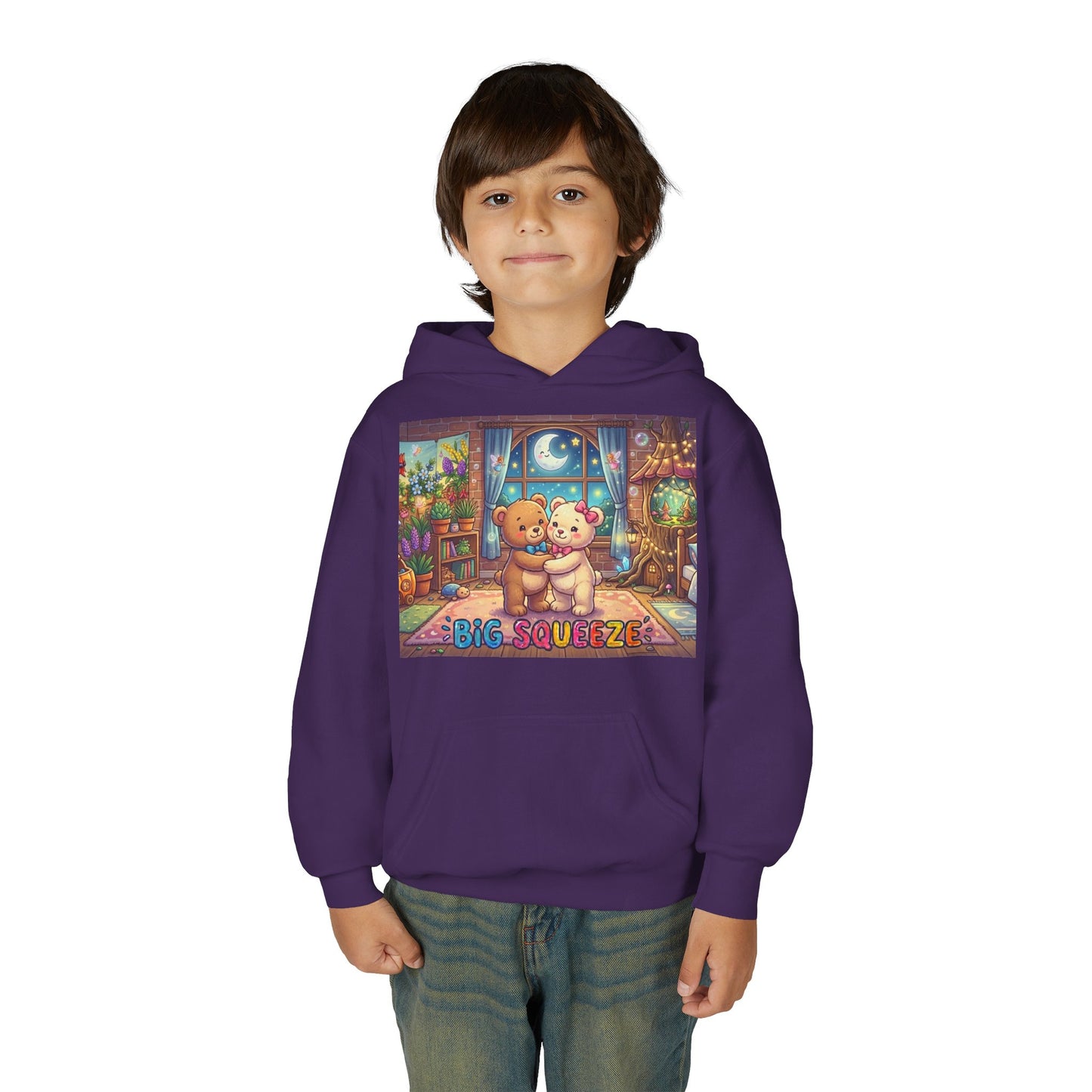 Big Squeeze Teddy Youth Heavy Blend Hooded Sweatshirt