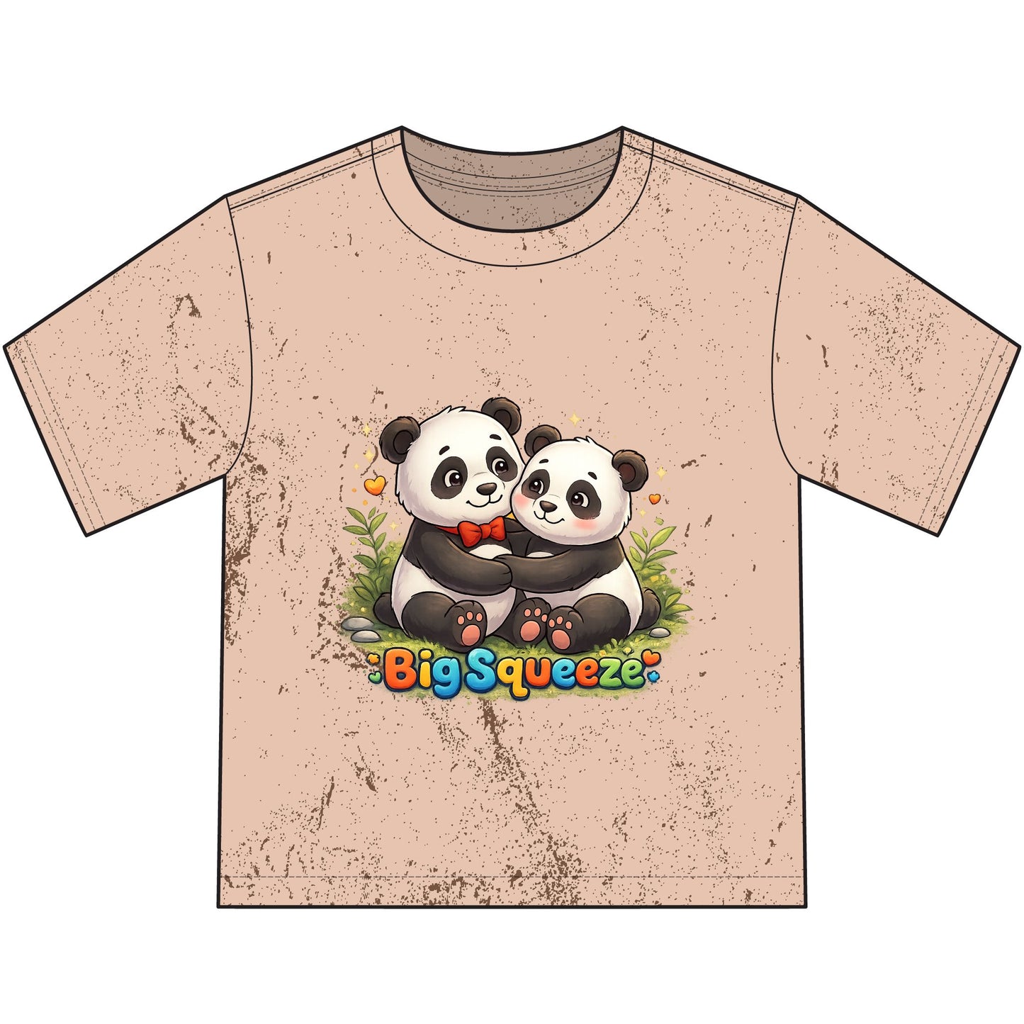 Big Squeeze Panda Heavyweight Color Blast Youth T-Shirt