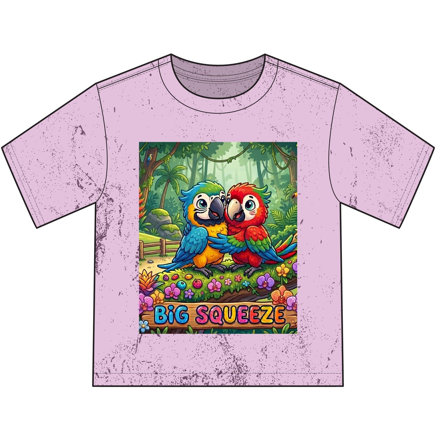 Big Squeeze Macaw Heavyweight Color Blast Youth T-Shirt