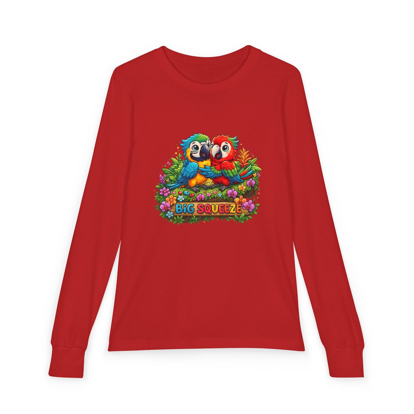 Big Squeeze Macaw Youth Jersey Long Sleeve Tee
