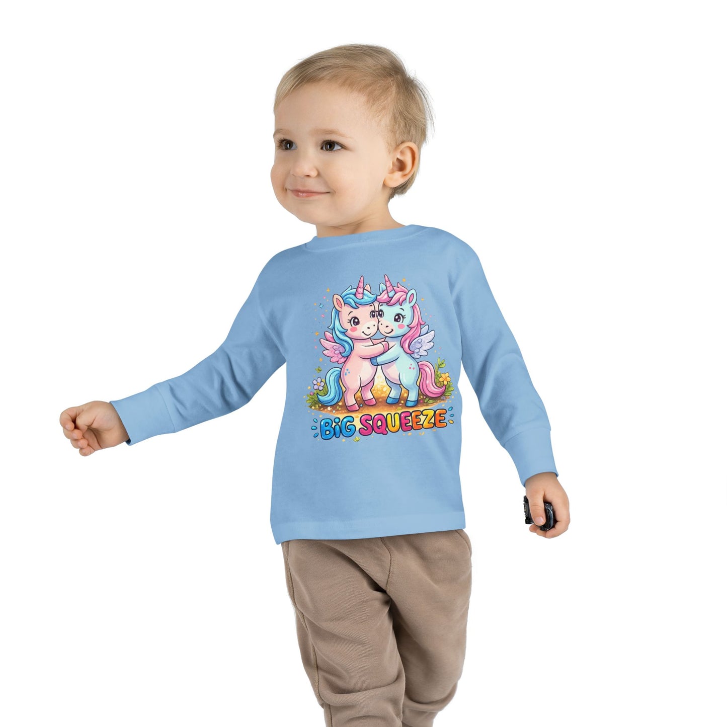 Big Squeeze Unicorn Toddler Long Sleeve Tee