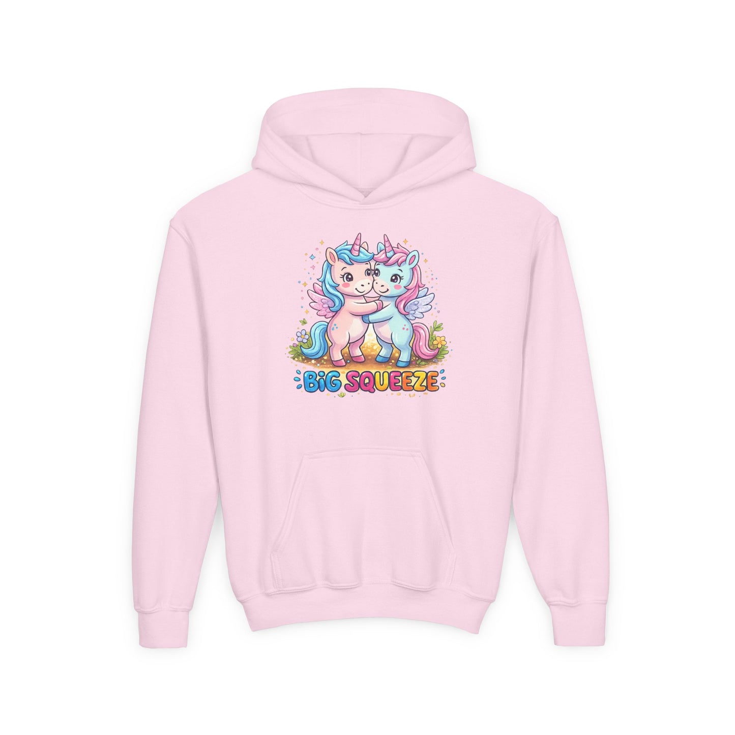 Big Squeeze Unicorn Youth Heavy Blend Hooded Sweatshirt
