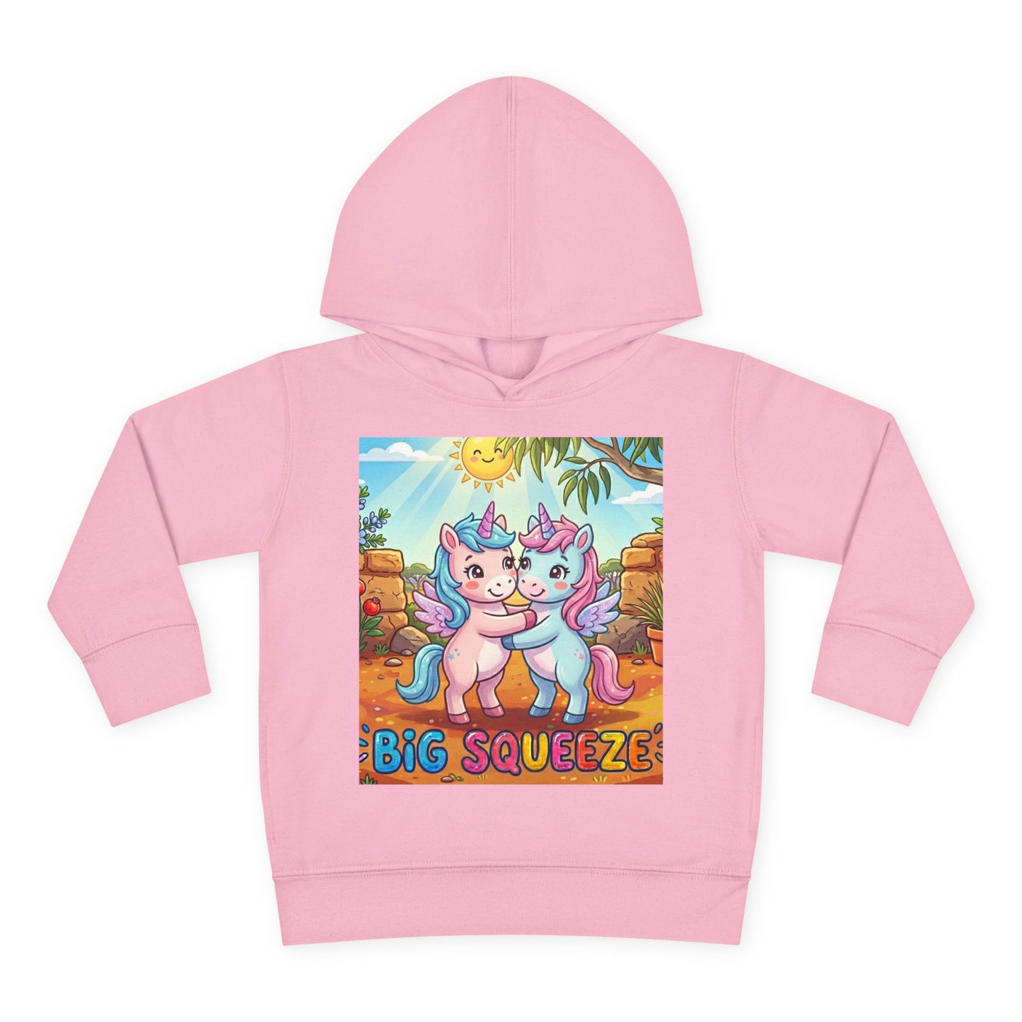 Big Squeeze Unicorn Toddler Pullover Fleece Hoodie