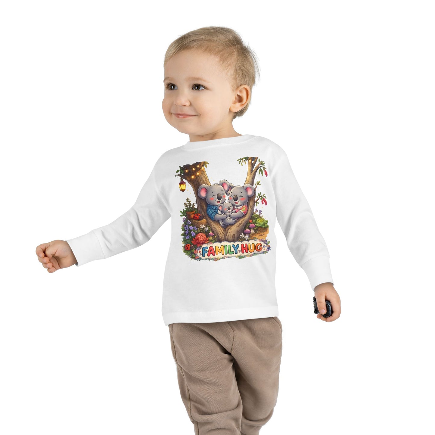 Family Hug Koala Toddler Long Sleeve Tee