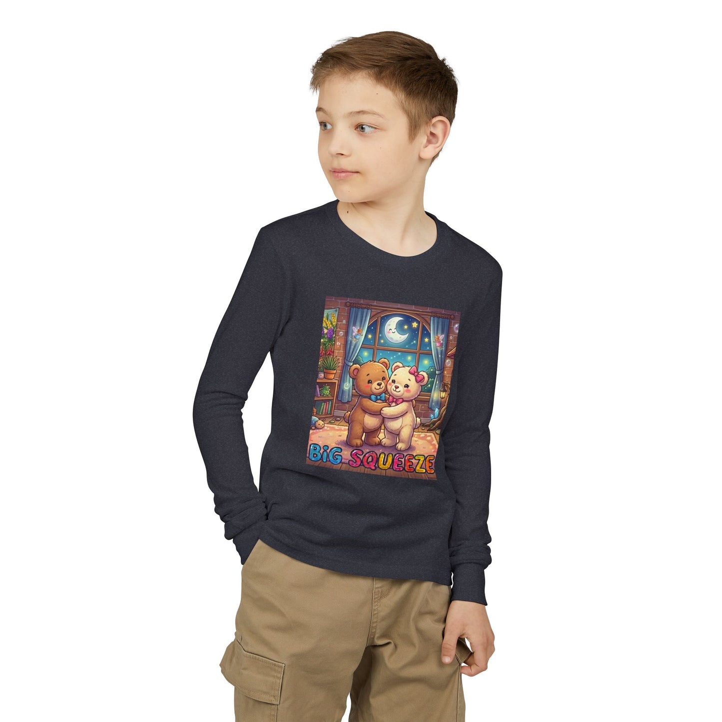 Big Squeeze Teddy Youth Jersey Long Sleeve Tee