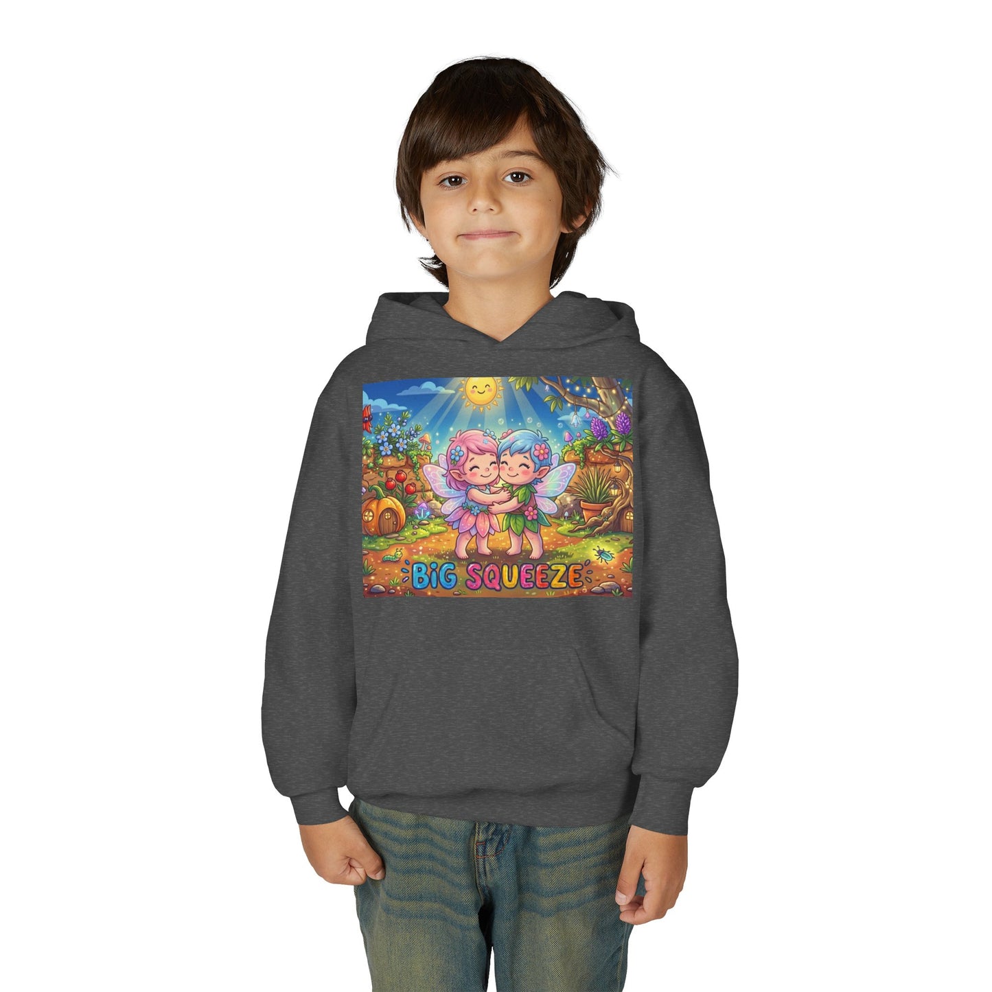 Big Squeeze Fairy Youth Heavy Blend Hooded Sweatshirt