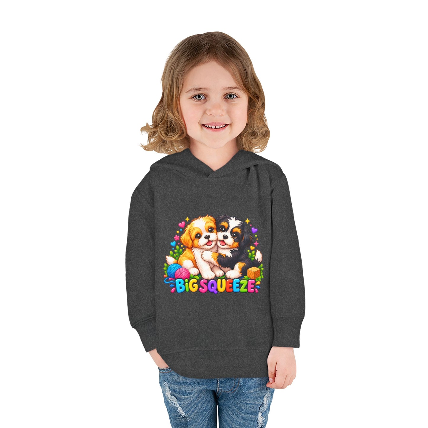 Big Squeeze Shih Tzu Toddler Pullover Fleece Hoodie