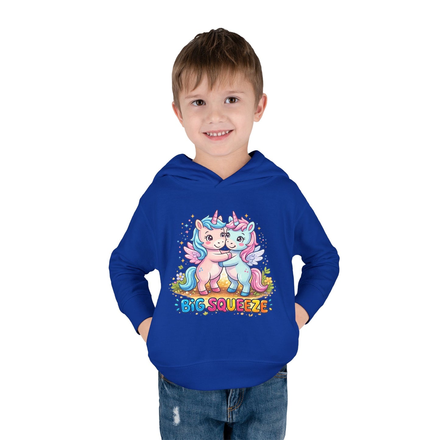 Big Squeeze Unicorn Toddler Pullover Fleece Hoodie