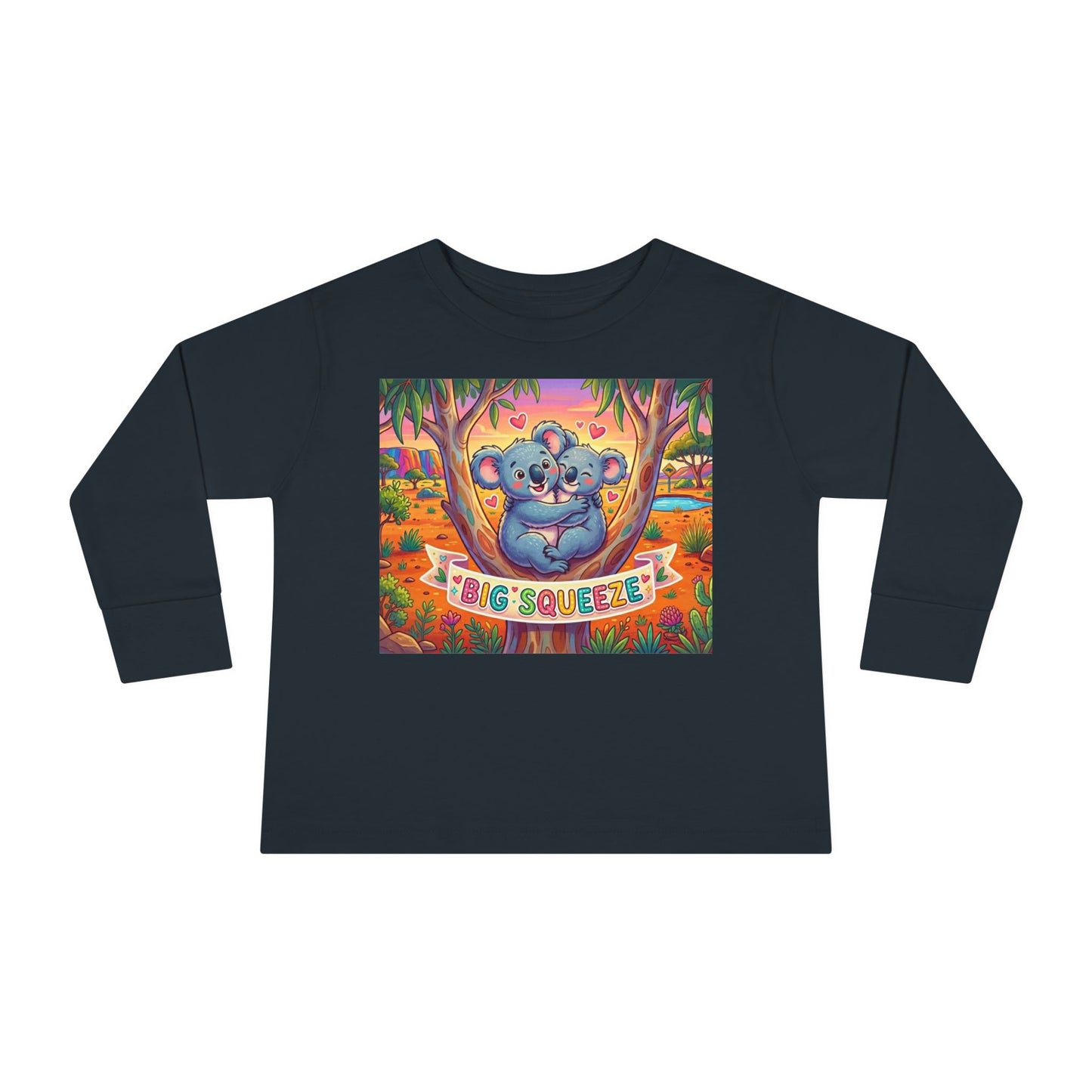 Big Squeeze Koala Toddler Long Sleeve Tee