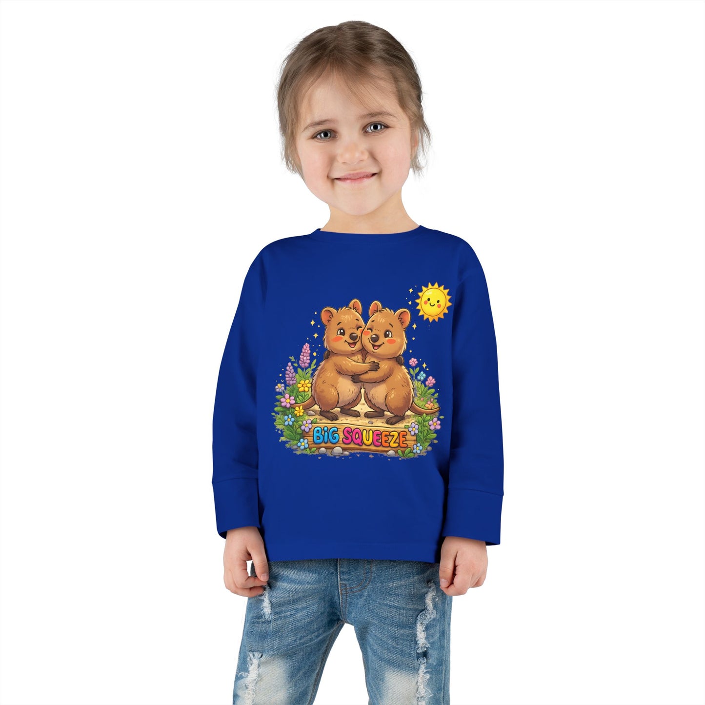 Big Squeeze Quokka Toddler Long Sleeve Tee