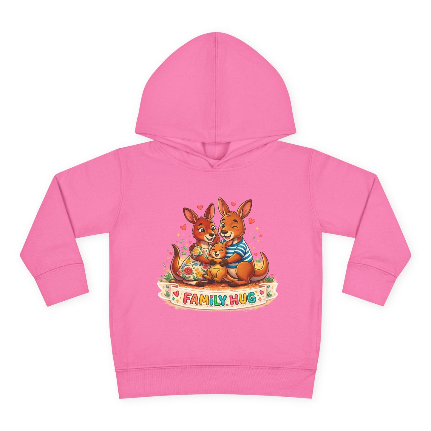 Family Hug Kangaroo Toddler Pullover Fleece Hoodie