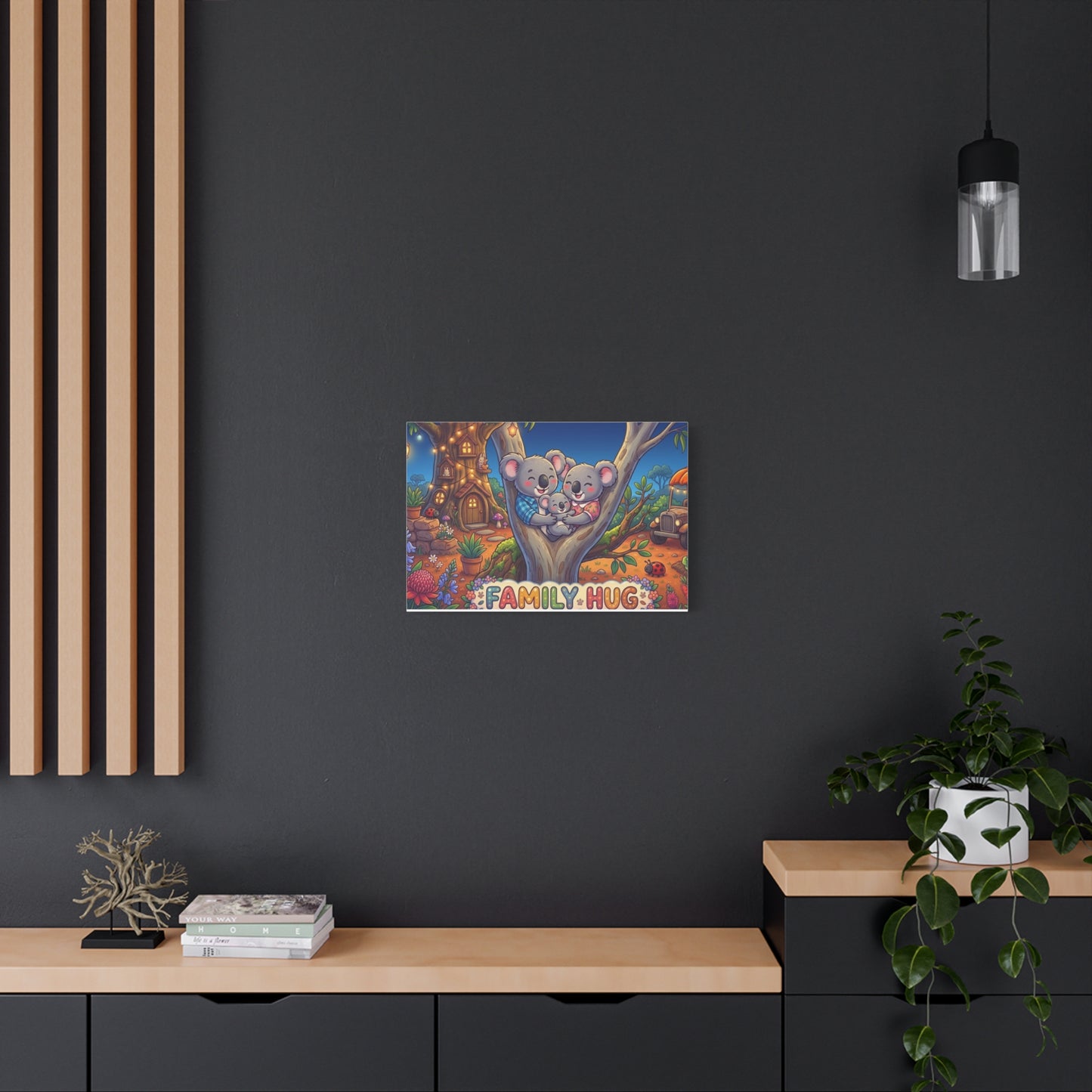 Family Hug Koala Classic Canvas