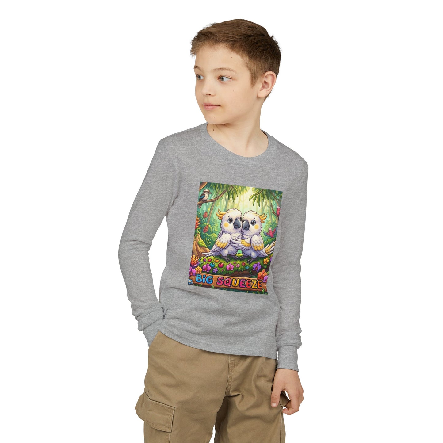 Big Squeeze Cockatoo Youth Jersey Long Sleeve Tee