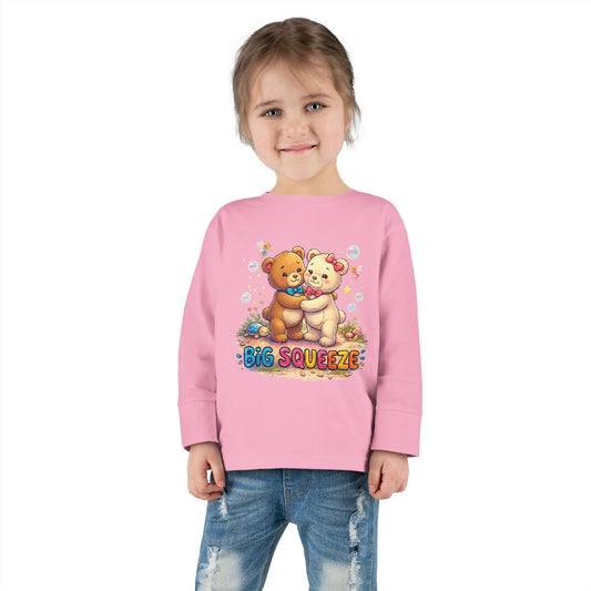 Big Squeeze Teddy Toddler Long Sleeve Tee