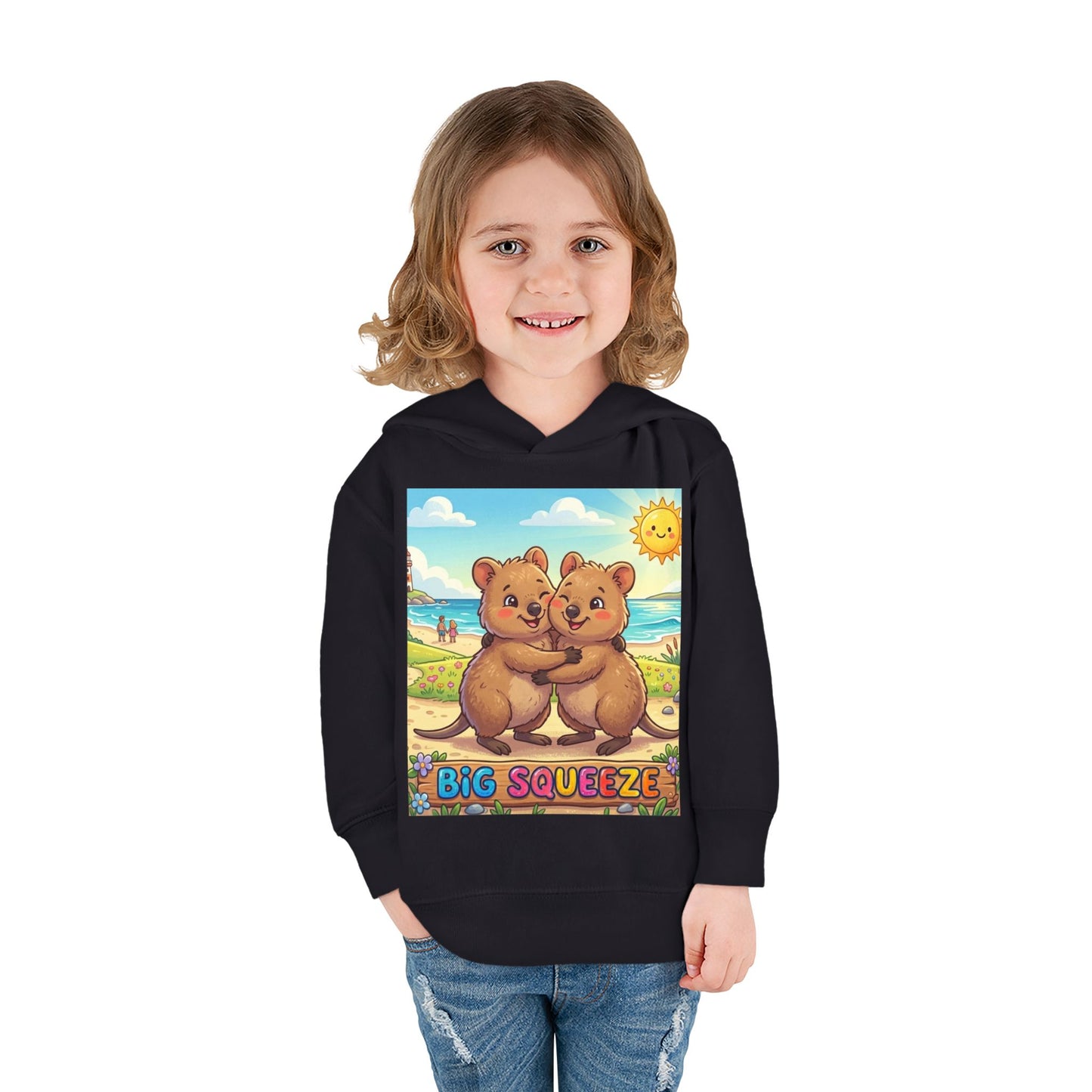 Big Squeeze Quokka Toddler Pullover Fleece Hoodie