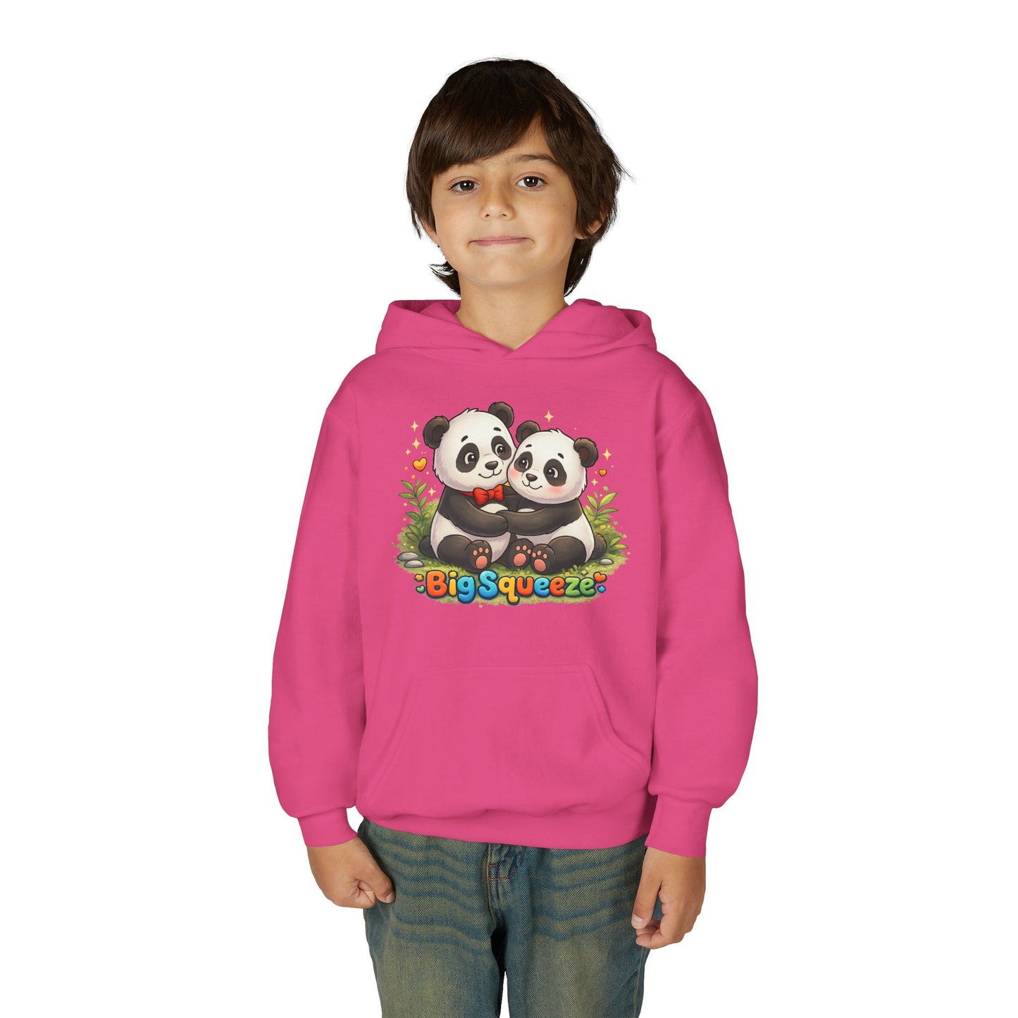 Big Squeeze Panda Youth Heavy Blend Hooded Sweatshirt