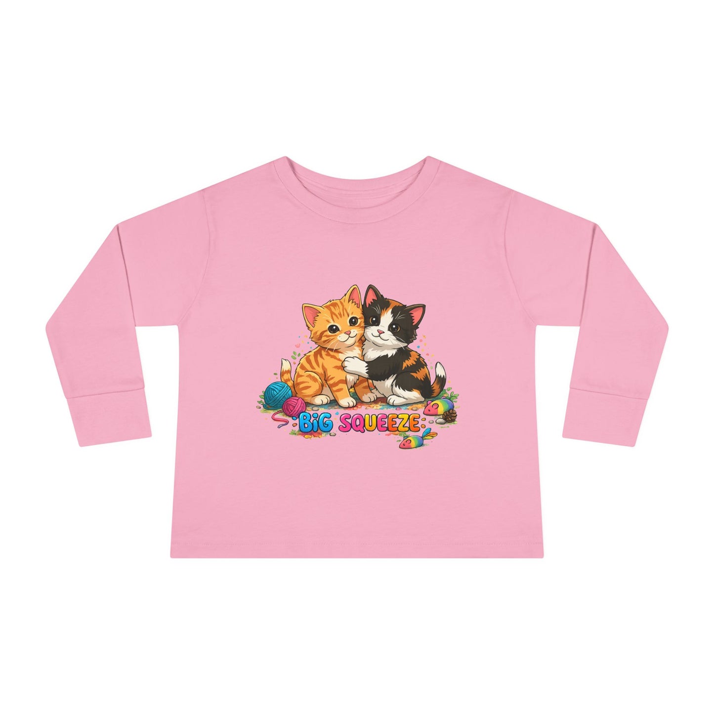 Big Squeeze Kitten Toddler Long Sleeve Tee