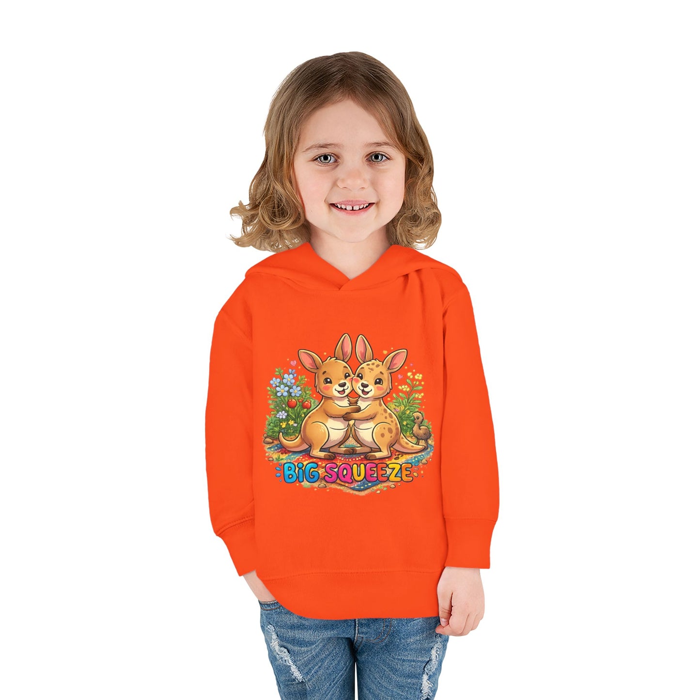 Big Squeeze Kangaroo Toddler Pullover Fleece Hoodie