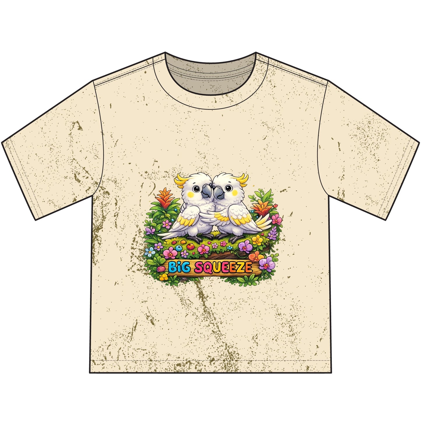 Big Squeeze Cockatoo Heavyweight Color Blast Youth T-Shirt