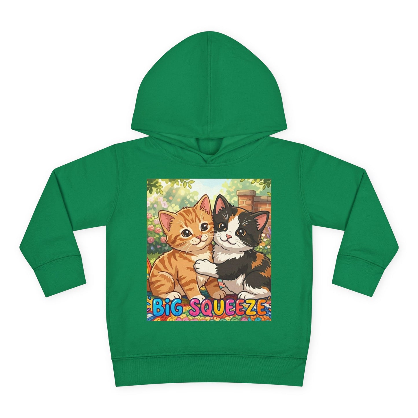 Big Squeeze Kitten Toddler Pullover Fleece Hoodie