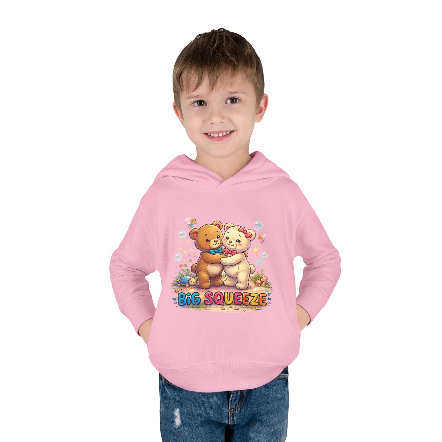 Big Squeeze Teddy Toddler Pullover Fleece Hoodie