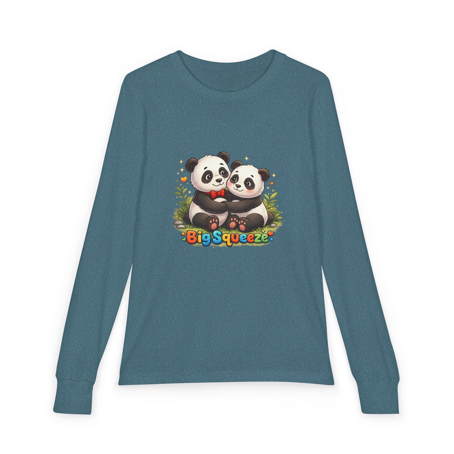 Big Squeeze Panda Youth Jersey Long Sleeve Tee