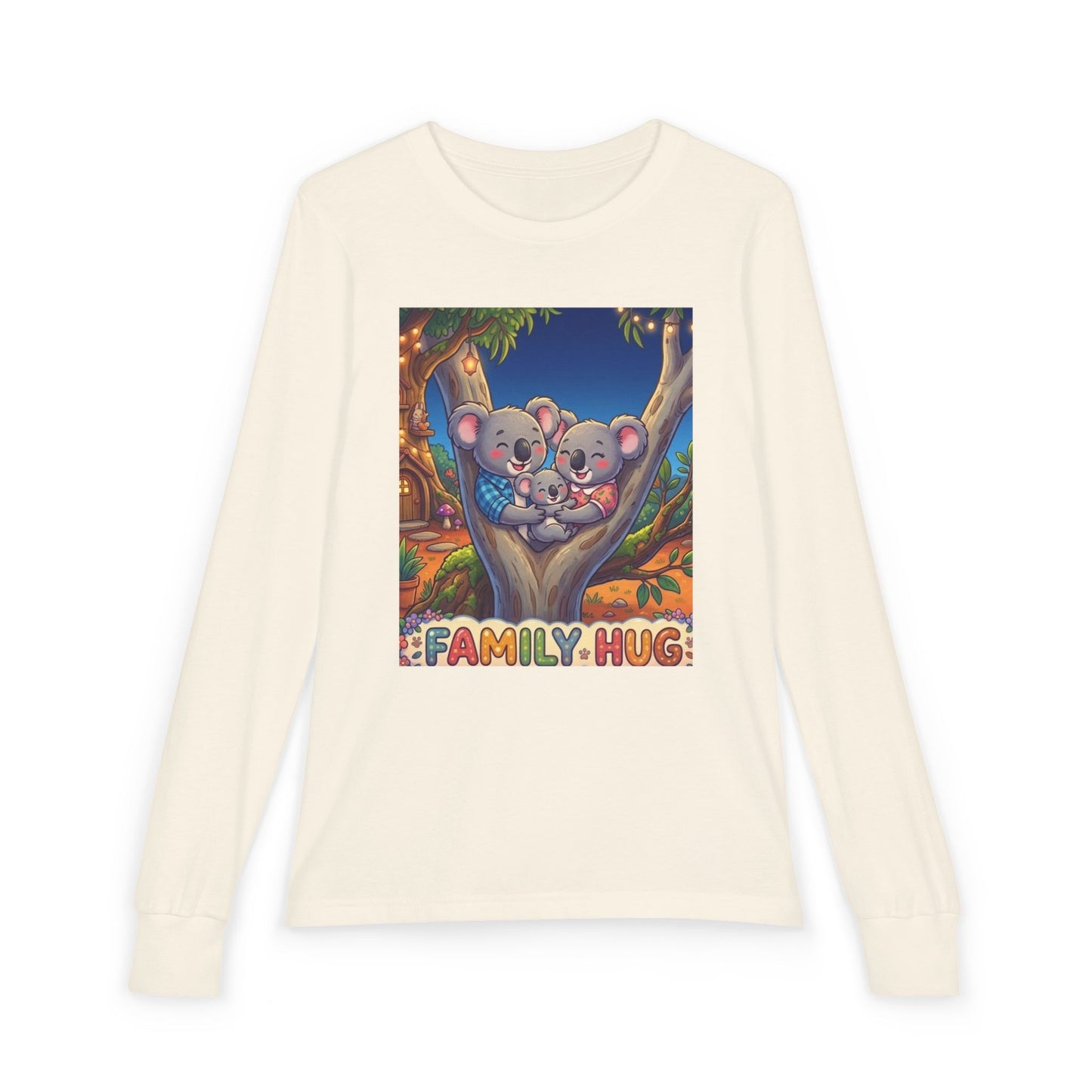 Family Hug Koala Youth Jersey Long Sleeve Tee