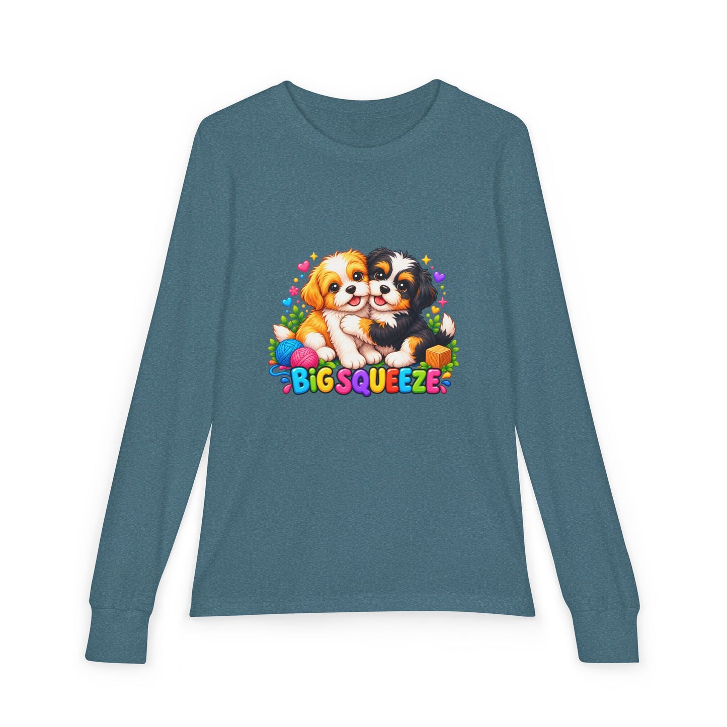 Big Squeeze Shih Tzu Youth Jersey Long Sleeve Tee