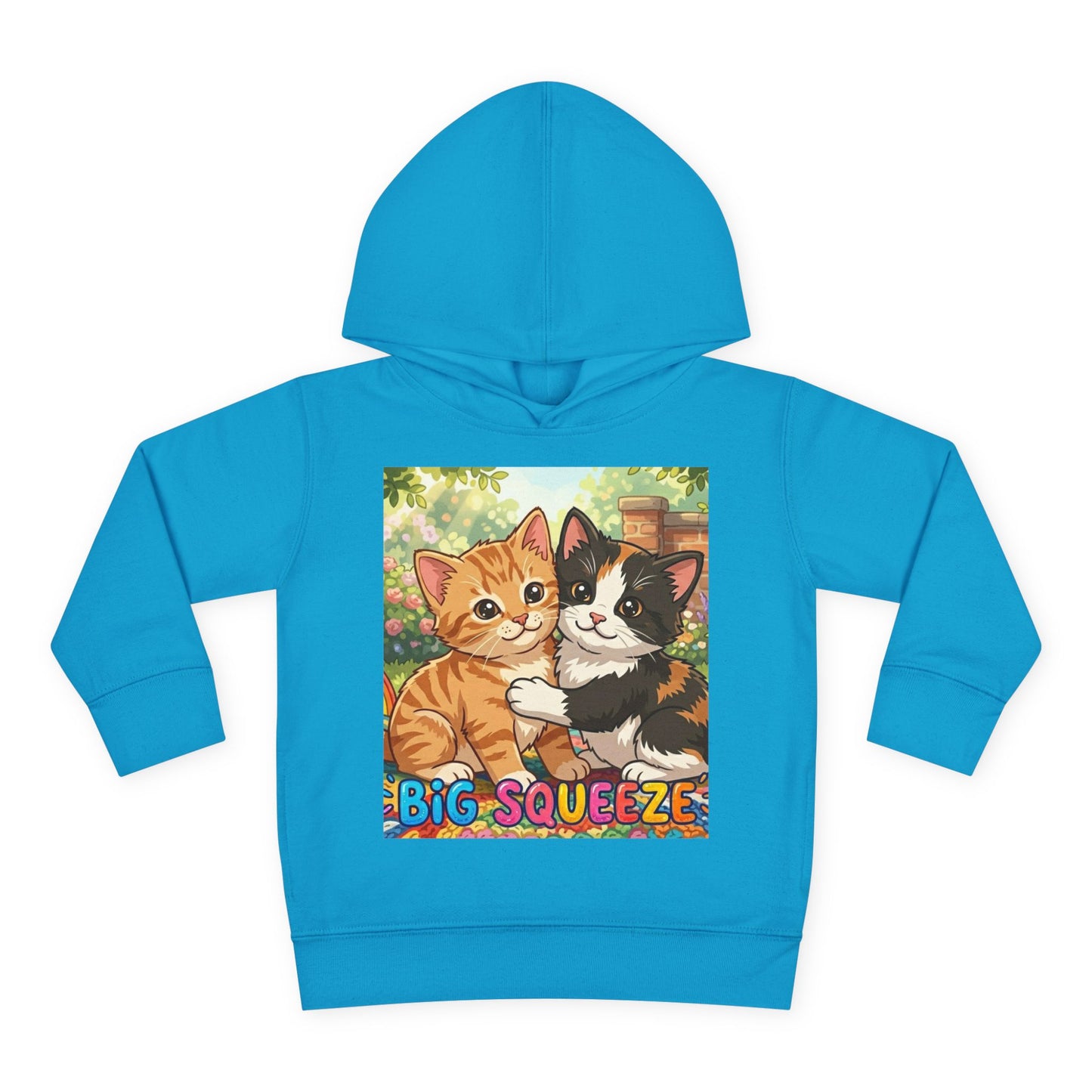 Big Squeeze Kitten Toddler Pullover Fleece Hoodie