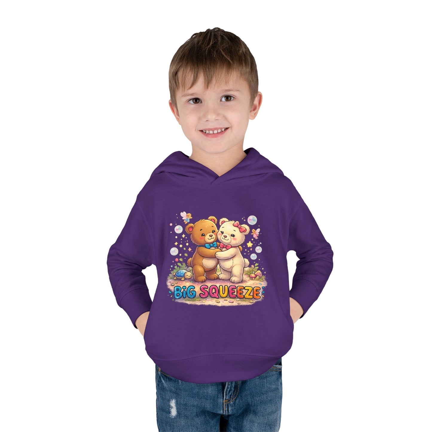 Big Squeeze Teddy Toddler Pullover Fleece Hoodie