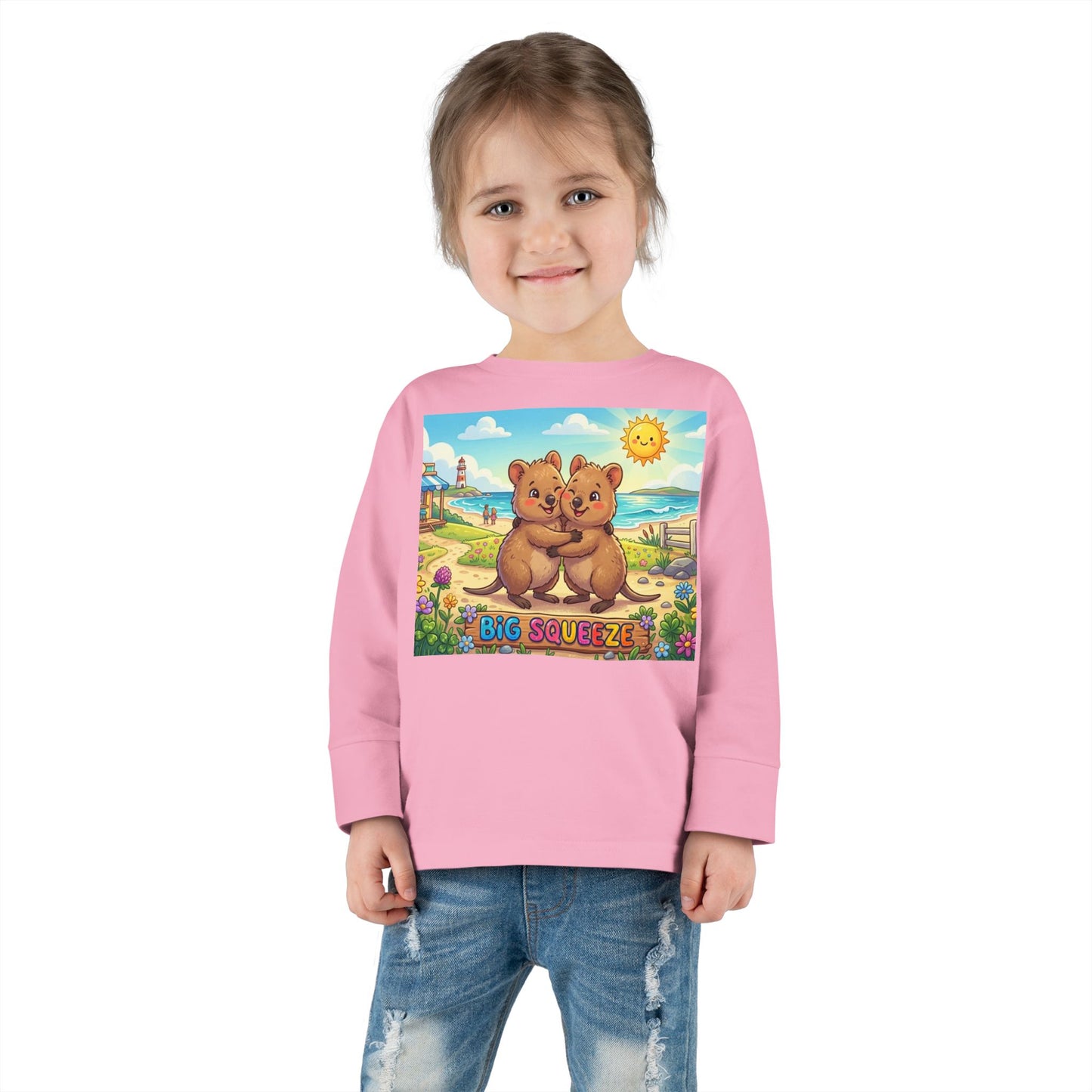 Big Squeeze Quokka Toddler Long Sleeve Tee