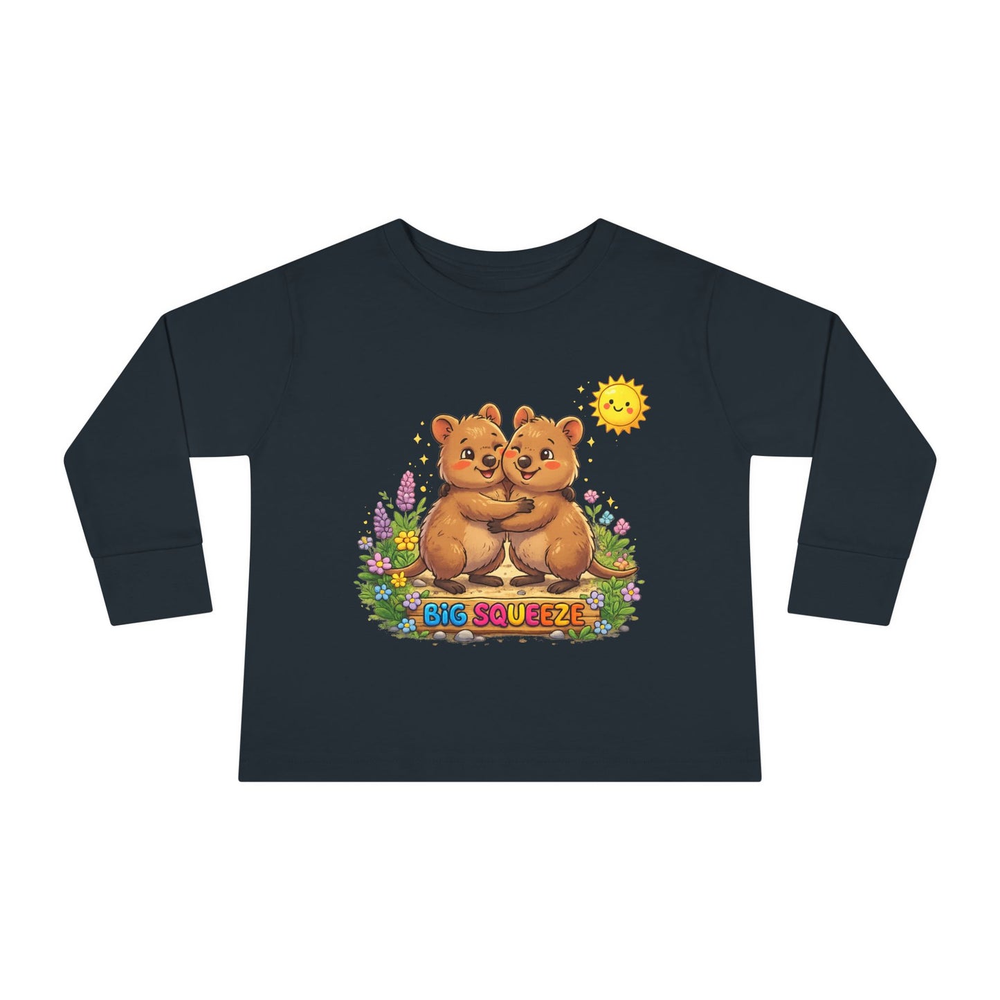 Big Squeeze Quokka Toddler Long Sleeve Tee