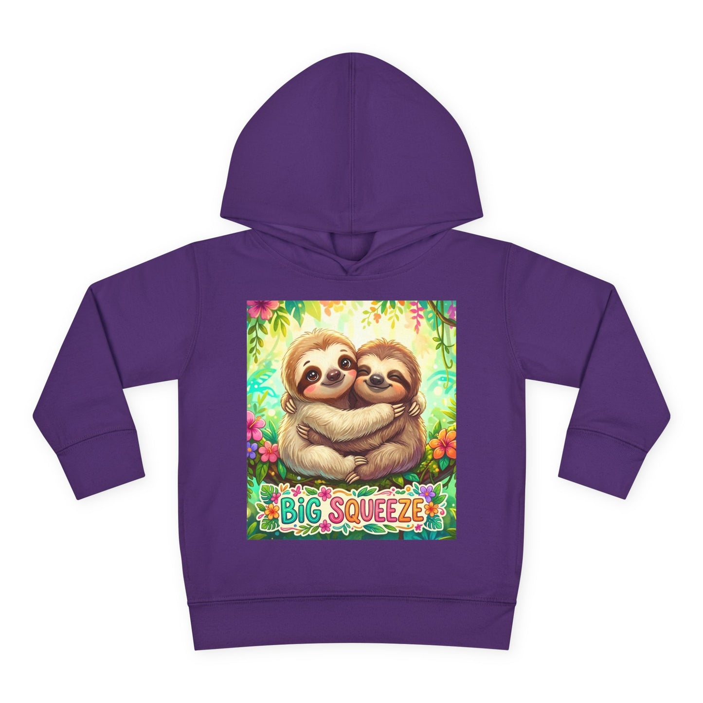 Big Squeeze Sloth Toddler Pullover Fleece Hoodie