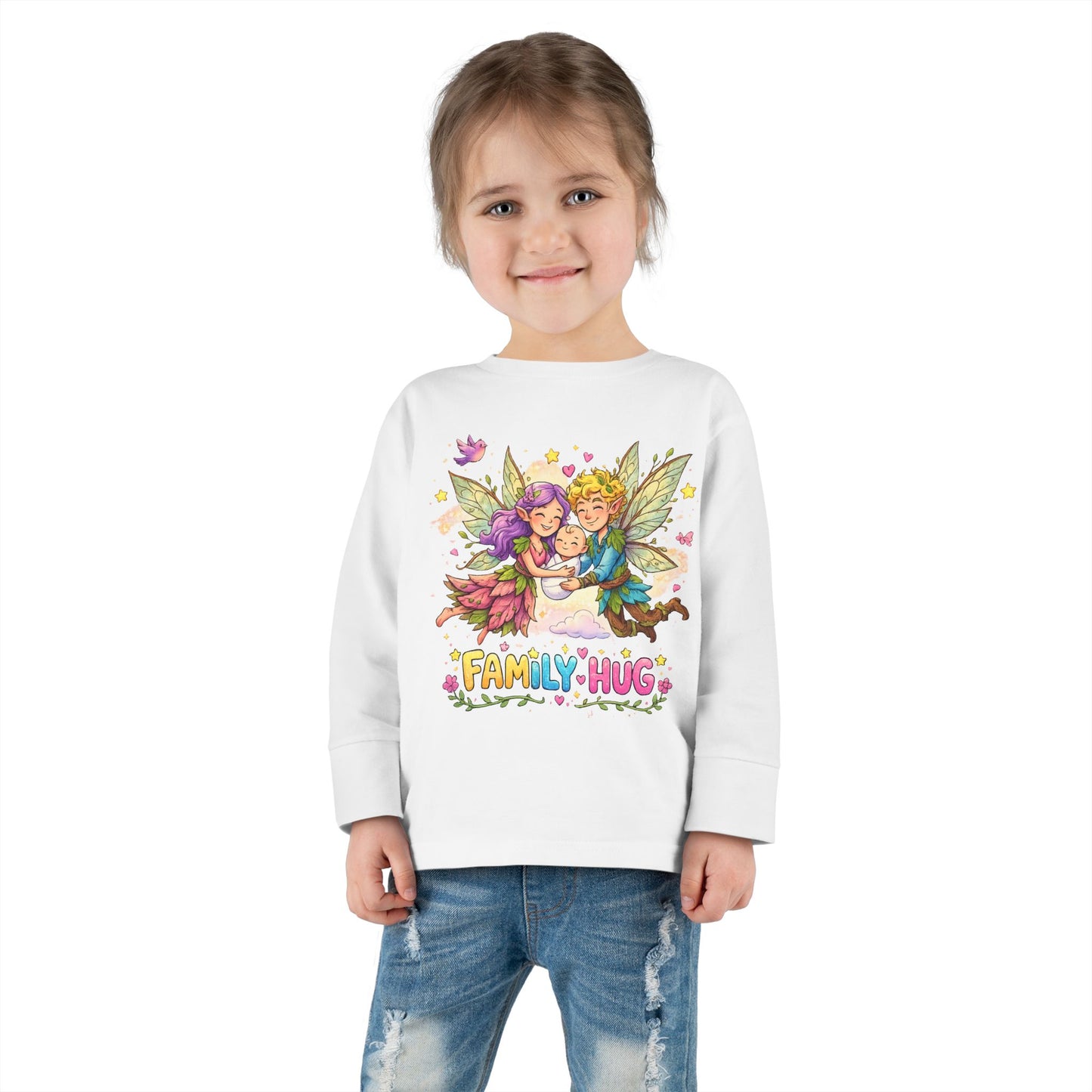 Family Hug Fairy Toddler Long Sleeve Tee
