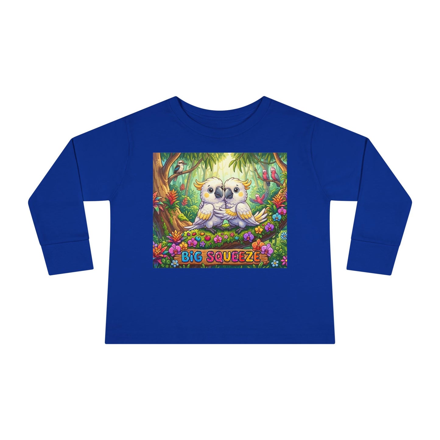 Big Squeeze Cockatoo Toddler Long Sleeve Tee