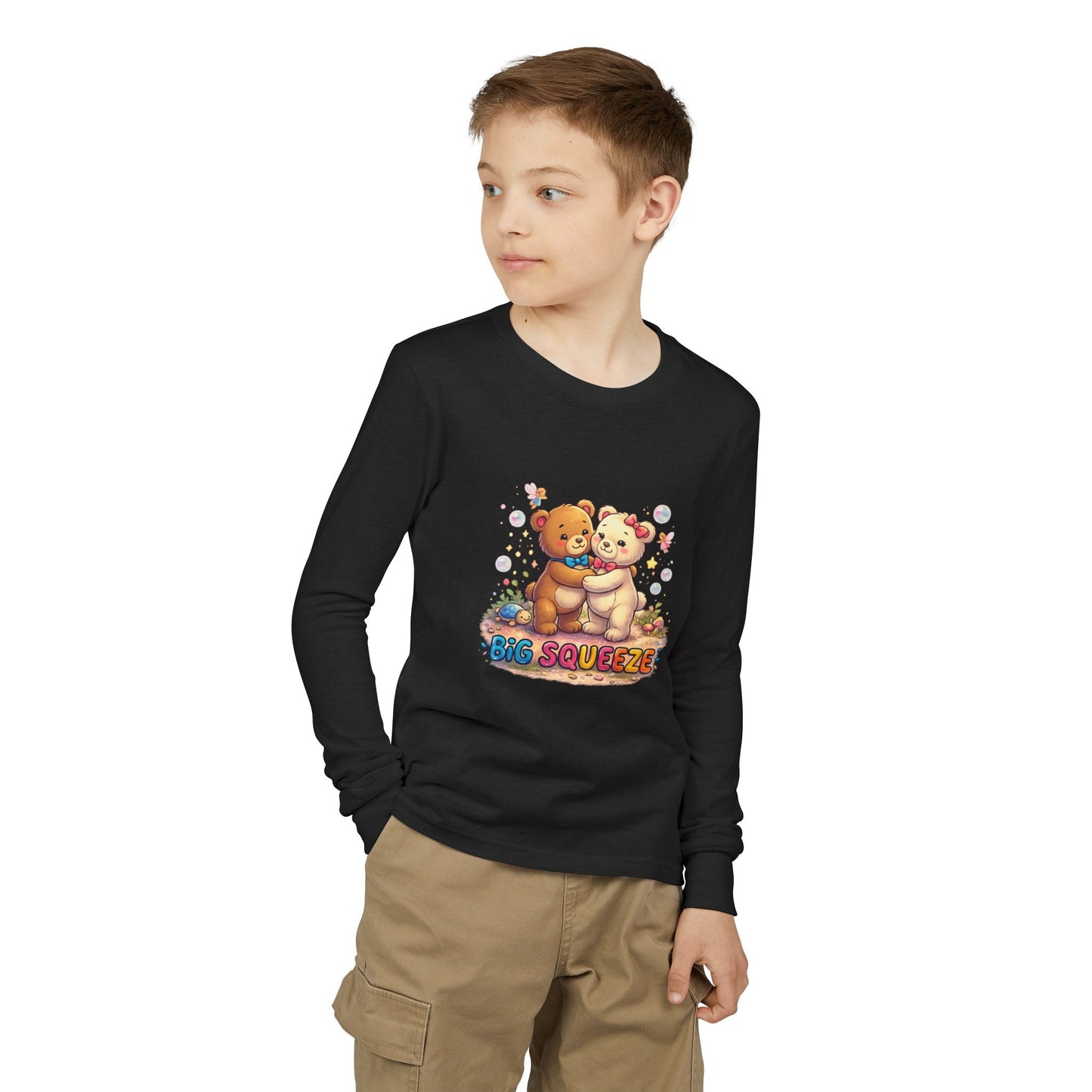 Big Squeeze Teddy Youth Jersey Long Sleeve Tee