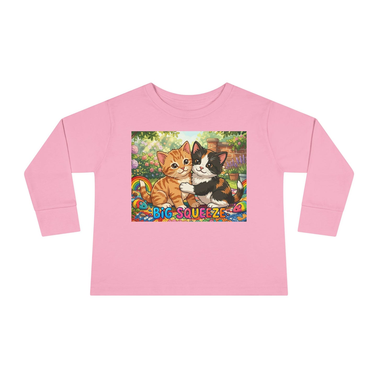Big Squeeze Kitten Toddler Long Sleeve Tee