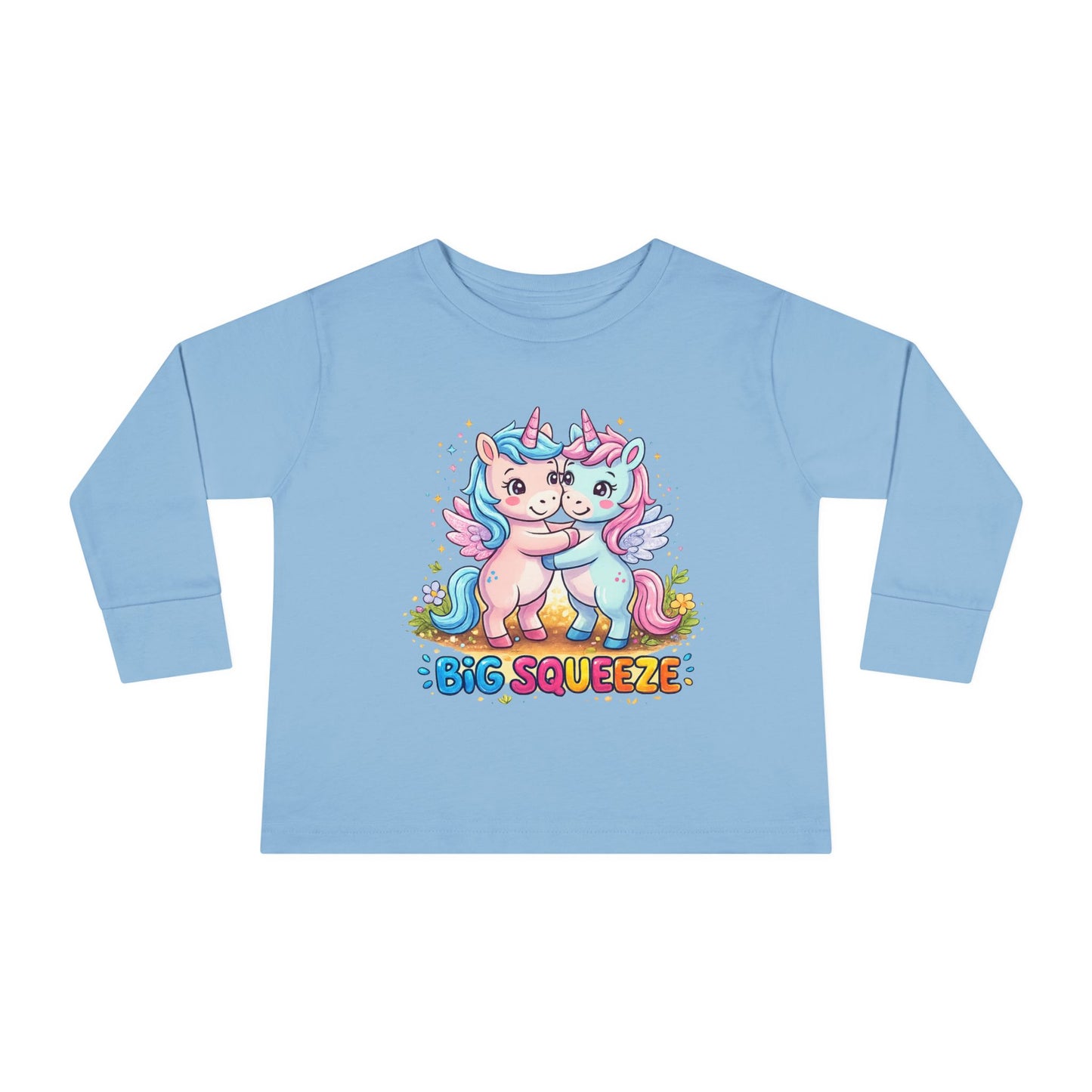 Big Squeeze Unicorn Toddler Long Sleeve Tee