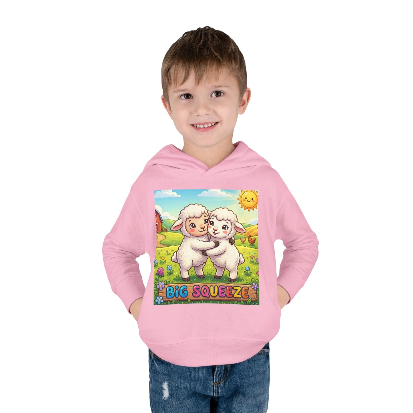 Big Squeeze Lamb Toddler Pullover Fleece Hoodie