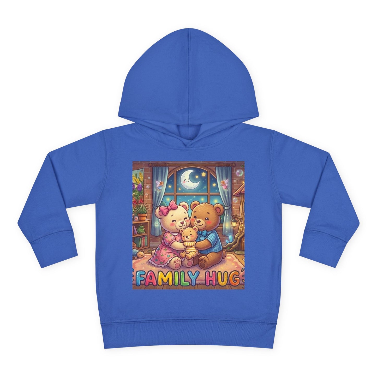 Family Hug Teddy Toddler Pullover Fleece Hoodie